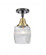 Colton - 1 Light - 6 inch - Black Antique Brass - Semi-Flush Mount (3442|447-1C-BAB-G302-LED)