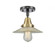 Halophane - 1 Light - 9 inch - Black Antique Brass - Semi-Flush Mount (3442|447-1C-BAB-G2-LED)