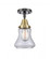 Bellmont - 1 Light - 6 inch - Black Antique Brass - Semi-Flush Mount (3442|447-1C-BAB-G192-LED)