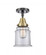 Canton - 1 Light - 6 inch - Black Antique Brass - Semi-Flush Mount (3442|447-1C-BAB-G182)