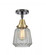 Chatham - 1 Light - 7 inch - Black Antique Brass - Semi-Flush Mount (3442|447-1C-BAB-G142)