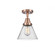 Cone - 1 Light - 8 inch - Antique Copper - Semi-Flush Mount (3442|447-1C-AC-G44-LED)
