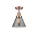 Cone - 1 Light - 8 inch - Antique Copper - Flush Mount (3442|447-1C-AC-G43-LED)