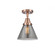 Cone - 1 Light - 8 inch - Antique Copper - Semi-Flush Mount (3442|447-1C-AC-G43-LED)