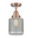 Stanton - 1 Light - 6 inch - Antique Copper - Flush Mount (3442|447-1C-AC-G262)