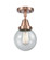 Beacon - 1 Light - 6 inch - Antique Copper - Semi-Flush Mount (3442|447-1C-AC-G204-6)