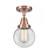 Beacon - 1 Light - 6 inch - Antique Copper - Semi-Flush Mount (3442|447-1C-AC-G202-6)