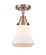 Bellmont - 1 Light - 6 inch - Antique Copper - Semi-Flush Mount (3442|447-1C-AC-G191-LED)
