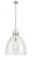 Newton Bell - 1 Light - 18 inch - Brushed Satin Nickel - Stem hung - Pendant (3442|412-1S-SN-18CL)