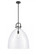Newton Bell - 1 Light - 18 inch - Matte Black - Stem hung - Pendant (3442|412-1S-BK-18CL)