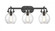 Newton Sphere - 3 Light - 27 inch - Matte Black - Bath Vanity Light (3442|410-3W-BK-7CL-LED)