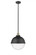 Hampden - 1 Light - 13 inch - Black Antique Brass - Stem Hung - Pendant (3442|201S-BAB-HFS-124-BK-LED)