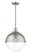Hampden - 1 Light - 13 inch - Brushed Satin Nickel - Cord hung - Pendant (3442|201C-SN-HFS-122-SN)