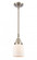 Bell - 1 Light - 5 inch - Brushed Satin Nickel - Mini Pendant (3442|447-1S-SN-G51-LED)