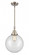 Beacon - 1 Light - 10 inch - Brushed Satin Nickel - Mini Pendant (3442|447-1S-SN-G202-10)