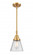 Cone - 1 Light - 6 inch - Satin Gold - Mini Pendant (3442|447-1S-SG-G64)