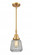 Chatham - 1 Light - 7 inch - Satin Gold - Mini Pendant (3442|447-1S-SG-G142)