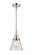 Cone - 1 Light - 6 inch - Polished Nickel - Mini Pendant (3442|447-1S-PN-G62-LED)