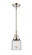 Bell - 1 Light - 5 inch - Polished Nickel - Mini Pendant (3442|447-1S-PN-G52-LED)