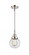 Beacon - 1 Light - 6 inch - Polished Nickel - Mini Pendant (3442|447-1S-PN-G202-6-LED)
