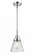 Cone - 1 Light - 6 inch - Polished Chrome - Mini Pendant (3442|447-1S-PC-G64)