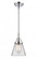 Cone - 1 Light - 6 inch - Polished Chrome - Mini Pendant (3442|447-1S-PC-G62)