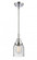 Bell - 1 Light - 5 inch - Polished Chrome - Mini Pendant (3442|447-1S-PC-G54-LED)