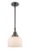 Bell - 1 Light - 8 inch - Oil Rubbed Bronze - Mini Pendant (3442|447-1S-OB-G71-LED)