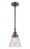 Cone - 1 Light - 6 inch - Oil Rubbed Bronze - Mini Pendant (3442|447-1S-OB-G62-LED)