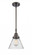 Cone - 1 Light - 8 inch - Oil Rubbed Bronze - Mini Pendant (3442|447-1S-OB-G44-LED)