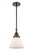 Cone - 1 Light - 8 inch - Matte Black - Mini Pendant (3442|447-1S-BK-G41-LED)