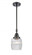 Colton - 1 Light - 6 inch - Matte Black - Mini Pendant (3442|447-1S-BK-G302-LED)