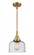Bell - 1 Light - 8 inch - Brushed Brass - Mini Pendant (3442|447-1S-BB-G74)