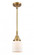 Bell - 1 Light - 5 inch - Brushed Brass - Mini Pendant (3442|447-1S-BB-G51)