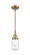 Dover - 1 Light - 5 inch - Brushed Brass - Mini Pendant (3442|447-1S-BB-G314-LED)