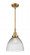 Seneca Falls - 1 Light - 10 inch - Brushed Brass - Mini Pendant (3442|447-1S-BB-G222)
