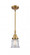 Canton - 1 Light - 7 inch - Brushed Brass - Mini Pendant (3442|447-1S-BB-G182S-LED)