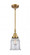 Canton - 1 Light - 7 inch - Brushed Brass - Mini Pendant (3442|447-1S-BB-G182)