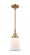 Canton - 1 Light - 7 inch - Brushed Brass - Mini Pendant (3442|447-1S-BB-G181-LED)