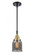 Bell - 1 Light - 5 inch - Black Antique Brass - Mini Pendant (3442|447-1S-BAB-G53-LED)
