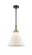 Cone - 1 Light - 12 inch - Black Antique Brass - Mini Pendant (3442|447-1S-BAB-G41-L)