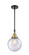 Beacon - 1 Light - 8 inch - Black Antique Brass - Mini Pendant (3442|447-1S-BAB-G204-8)