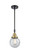 Beacon - 1 Light - 6 inch - Black Antique Brass - Mini Pendant (3442|447-1S-BAB-G204-6-LED)