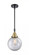 Beacon - 1 Light - 8 inch - Black Antique Brass - Mini Pendant (3442|447-1S-BAB-G202-8)