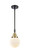 Beacon - 1 Light - 6 inch - Black Antique Brass - Mini Pendant (3442|447-1S-BAB-G201-6)