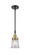 Canton - 1 Light - 7 inch - Black Antique Brass - Mini Pendant (3442|447-1S-BAB-G182S)