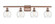 Athens - 4 Light - 36 inch - Antique Copper - Bath Vanity Light (3442|516-4W-AC-G122-6)