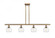 Athens - 4 Light - 48 inch - Brushed Brass - Stem hung - Island Light (3442|516-4I-BB-G124-6)