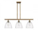 Bristol - 3 Light - 36 inch - Brushed Brass - Cord hung - Island Light (3442|516-3I-BB-GBD-94-LED)