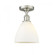 Bristol - 1 Light - 8 inch - Brushed Satin Nickel - Semi-Flush Mount (3442|516-1C-SN-GBD-751)